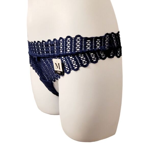 Brand New Sexy Navy Blue with Pink Panties underwear Size: M - Picture 3 of 4